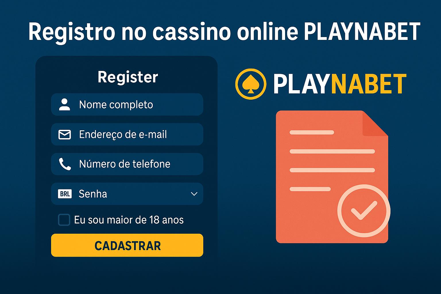Não Perca tempo, o rRgistro na site PLAY NA BET